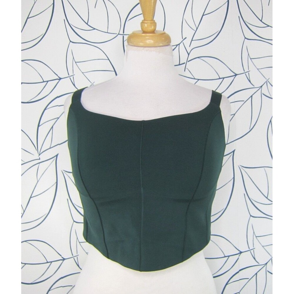 OFFLINE by Aerie Real Me Sweat Cardio Sports Bra Forest Green Longline Size XL